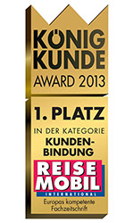 1. Platz Kundenbindung Reisemobil