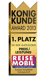 1. Platz Preis/Leistung Reisemobil